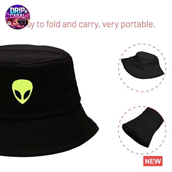 Cotton Bucket Hat for Women Men Summer Travel Sun Beach Unisex - Picture 3 of 6